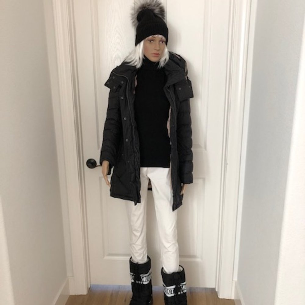 Burberry Black Down Puffer Coat